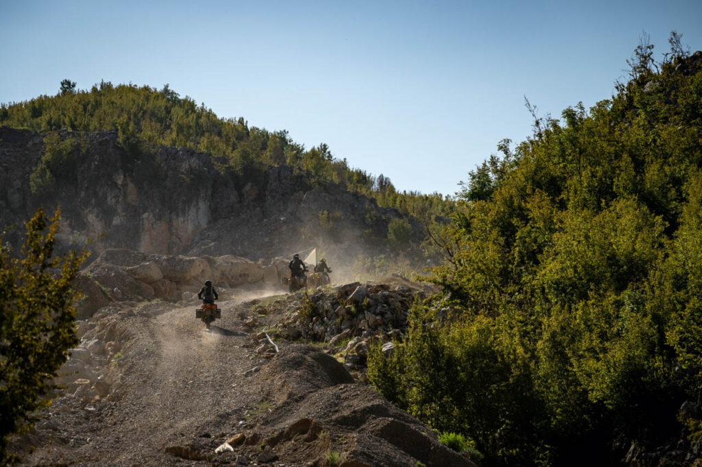 Adventure motorcycle route through Montenegro and Albania