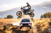 BMW F900GS And Rally Car Extreme Showdown In Dark Canyon