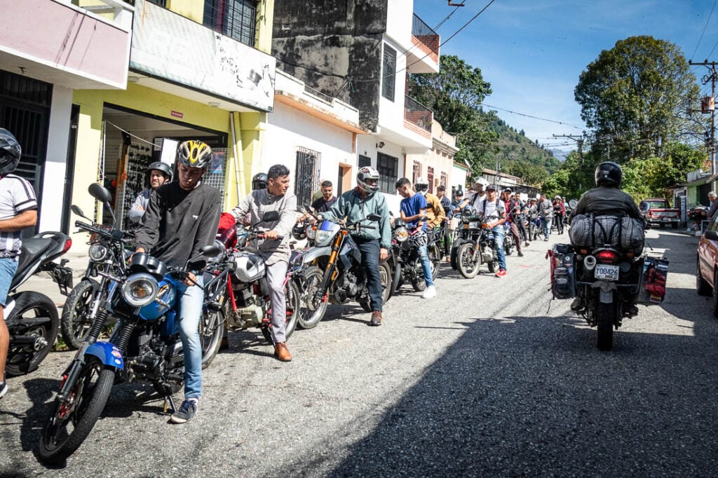 Motorcycles struggle though Fuel shortage in Venezuela