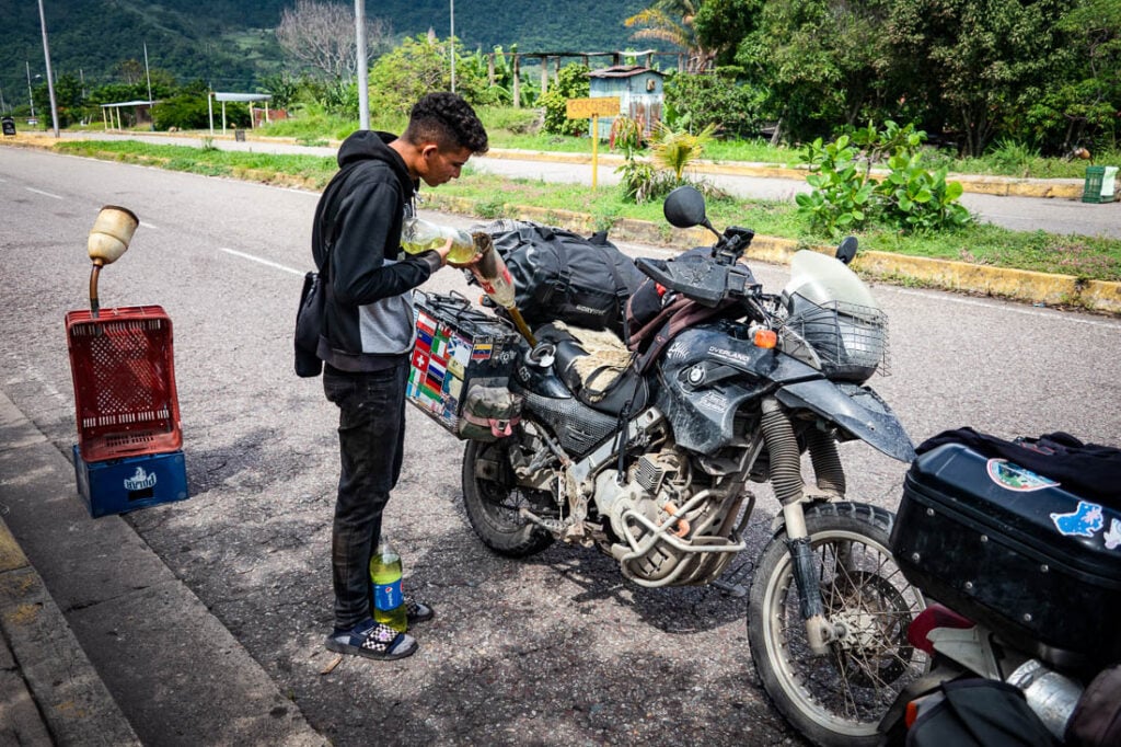 An adventure motorcycle ride in Venezuela