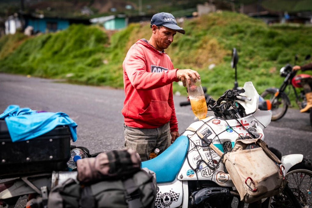 An adventure motorcycle ride in Venezuela