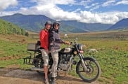 Andy and Emilie on Royal Enfield