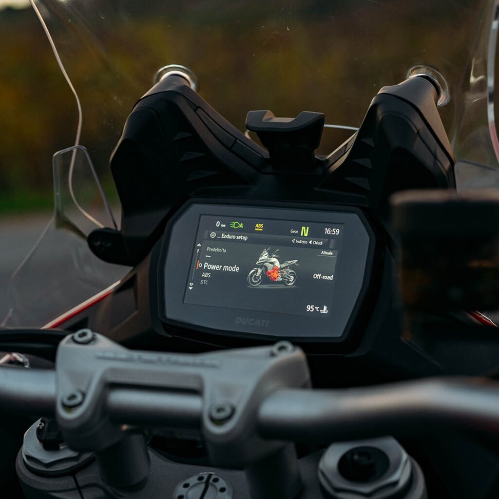 Ducati 890cc Multistrada V2 adventure motorcycle