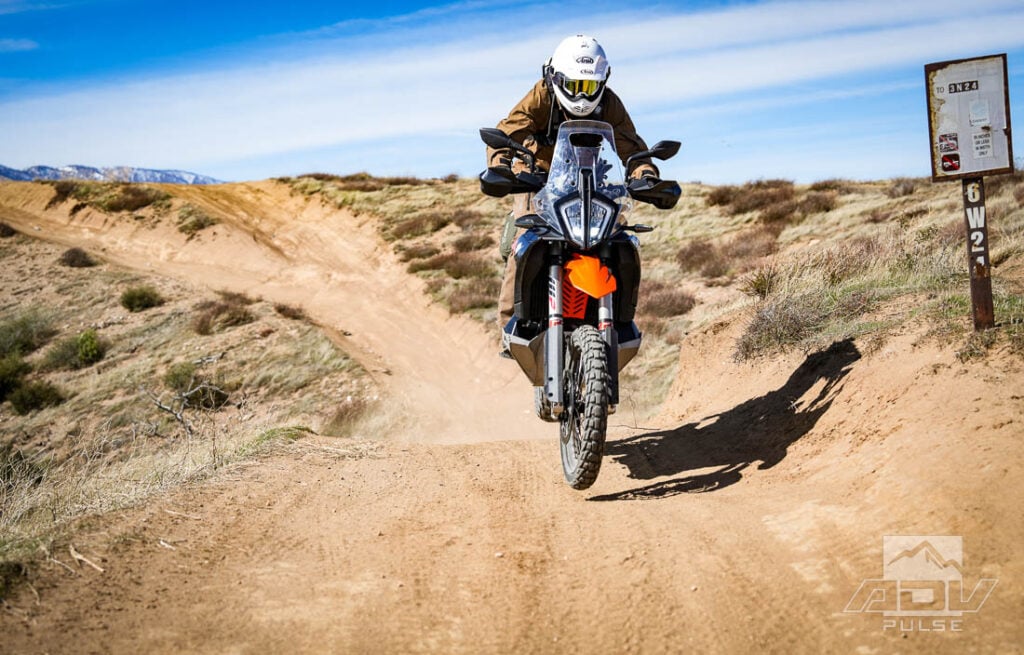 upgraded suspension on the KTM 790 Adventure