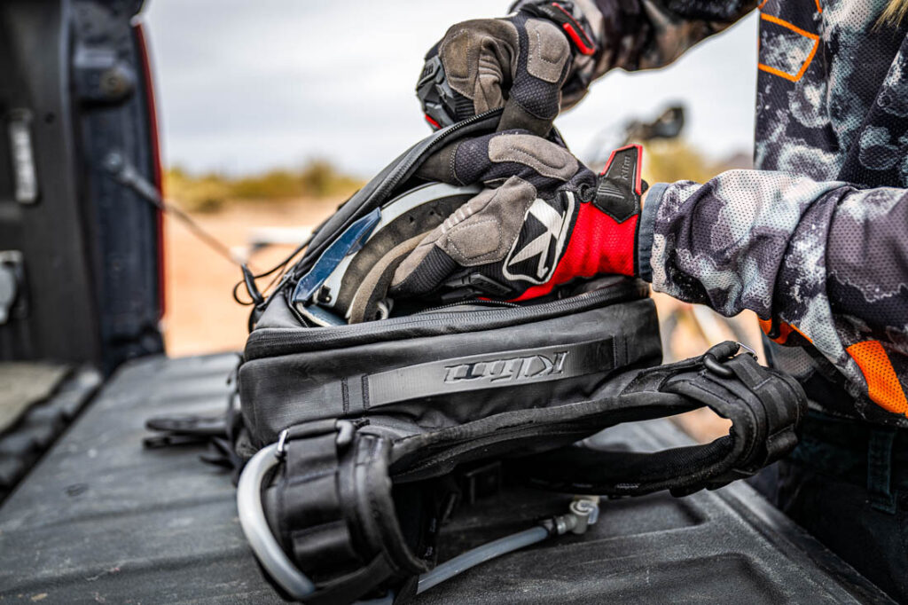 Klim adventure motorcycle hydration backpacks