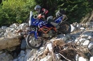 KTM 990 Adventure on Steep HIll