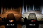 LED headlight bulbs brightness comparison