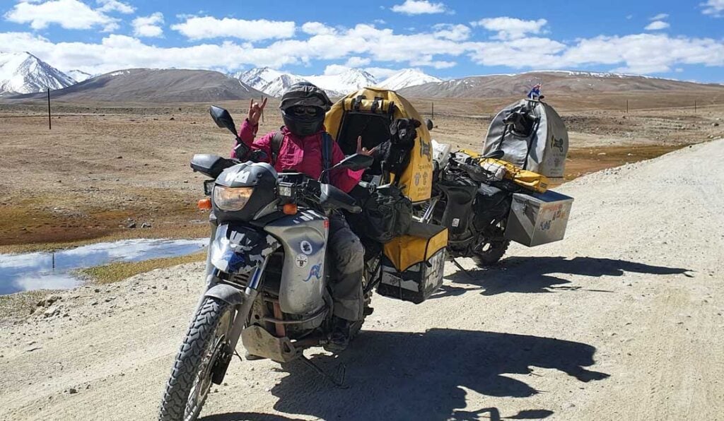 Riding around the world with dogs
