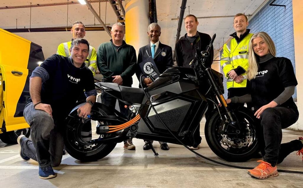 Verge TS Pro electric motorcycle sets world record for longest distance
